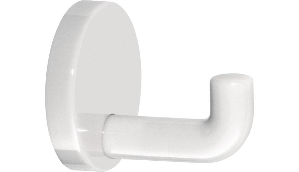 HEWI Einzelhaken 477.90.045 einfach Ausladung 65 mm Polyamid 99 reinweiß Ø 60 mm
