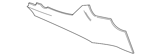 Genuine GM Jet Black Driver Side Front Floor Console Extension Panel 20836985