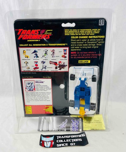 Transformers Original G2 1992 Decepticon Deluge MISB Sealed - Picture 2 of 2