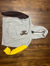 Colosseum brand University of Wyoming Cowboys hoodie brown gold sleeves youth XL