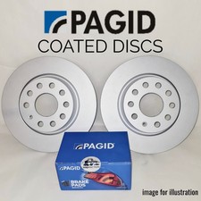 FRONT PAGID BRAKE DISCS & PAGID BRAKE PADS FOR AUDI A4 2.0 TFSI MHEV 2015+