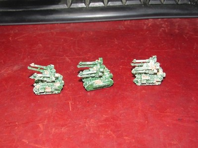 Warhammer Epic 40k: metal Imperial Guard Hydra Flak Tanks x3 b