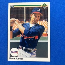 Dave Justice 1990 Upper Deck Rookie Card #711 MLB Atlanta Braves