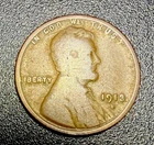 1913 S Lincoln Wheat Cent-Semi Key Date- VG Details