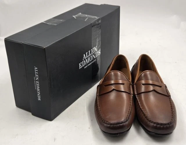 New Allen Edmonds Cassell Men\'s Tassel‎ Driving Loafers 10 D Chili Leather Allen Edmonds Leather Dress Shoes for Men for sale | eBay main image 4