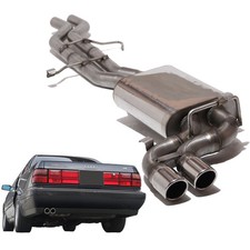 FOX Racing Soundanlage ab Kat 2x70mm gerollt schräg für Audi V8 3.6l 4.2l