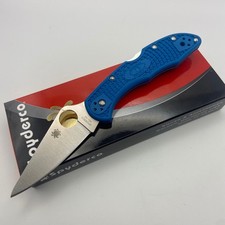 Spyderco Delica 4 FRN VG10 PE Folding Knife Blue Cobalt Handle Japan Made