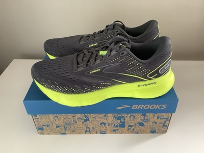 NEW Brooks Glycerin 20 Women's Running Shoes - Gray/Neon Yellow - Sz 9