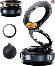 Car Phone Holder [Upgraded Strongest Magnetic Military-Grade Suction Cup] for