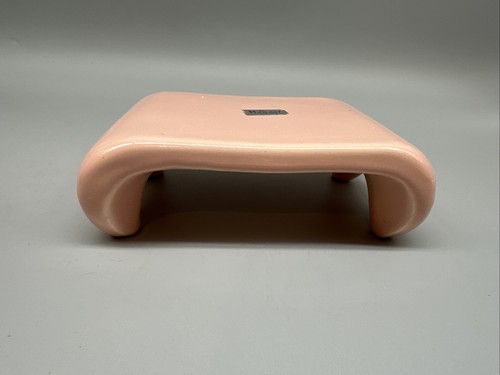 VTG HAEGER Pink Ceramic Display Stand Base 3291-1984 Vintage Pottery Plant Riser - Picture 1 of 9
