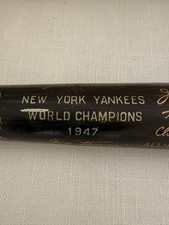 1947 NY YANKEES Vintage World Series Bat LOUI...