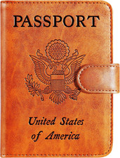Passport Holder Cover Wallet RFID Blocking, Travel Essentials