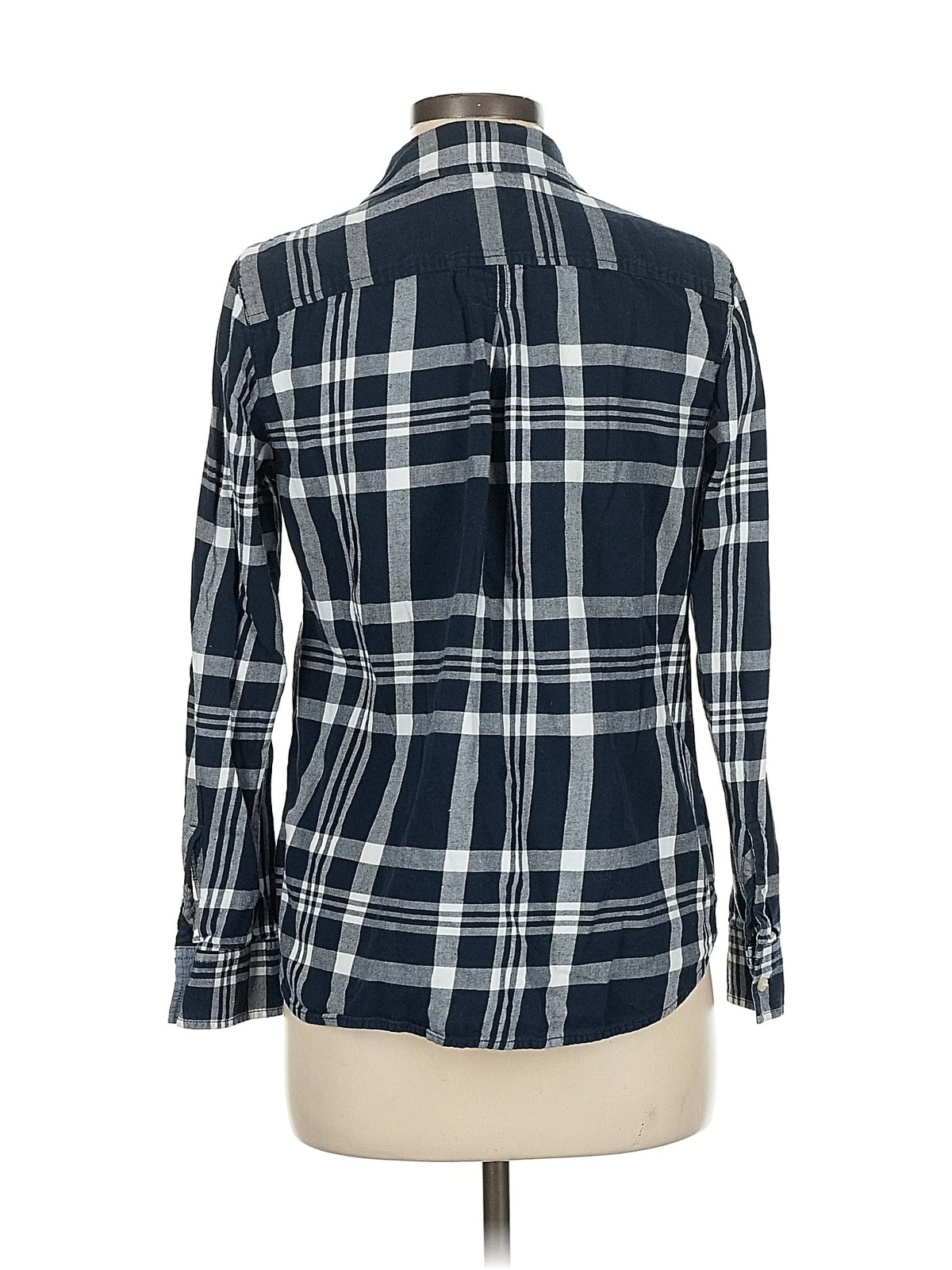 Tommy Hilfiger Women Blue Long Sleeve Button-Down Shirt M thumbnail 2