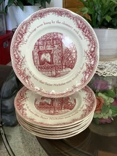 Noble Excellence Twas the Night Before Christmas Set Of 7 Salad Plate 10874873