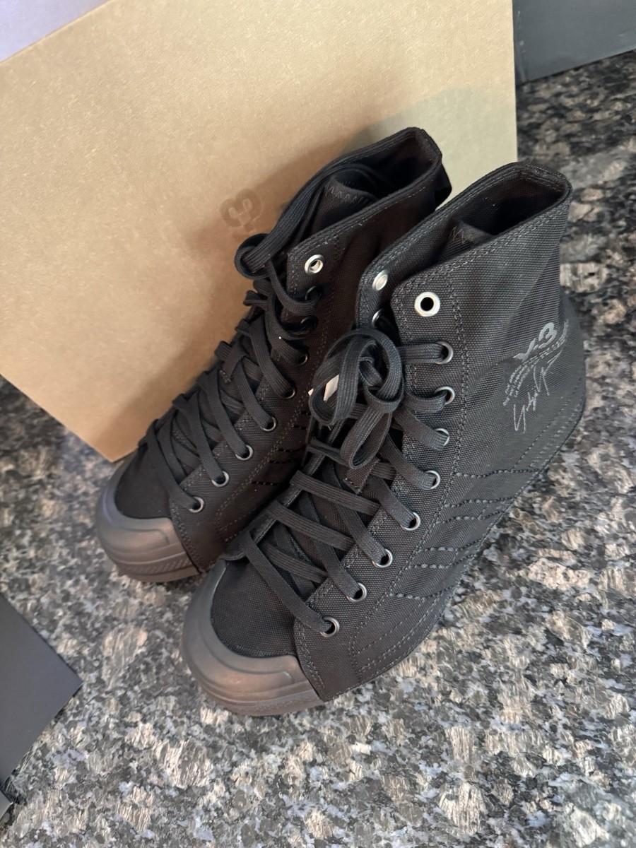 Y-3‎ Men\'s Nizza Hi Adidas High Top Sneakers. Blackout Shoes. Limited Sz 8 Men\'s Y-3 Men main image 4