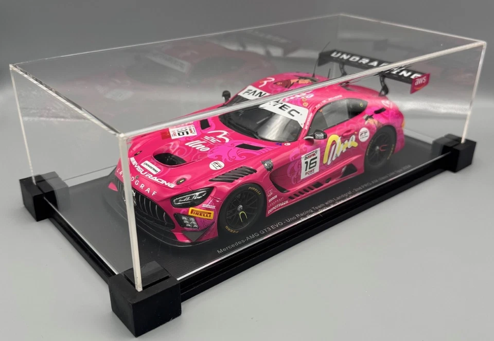Mercedes AMG GT3 #16 EVISU Uno Racing Landgraf 24h Spa 2024 Spark 18SP261 1/18 - Photo 4/4