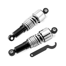 Mofun Preload Adjustable 10.5" Rear Shocks Lowering Compatible with Harley To...
