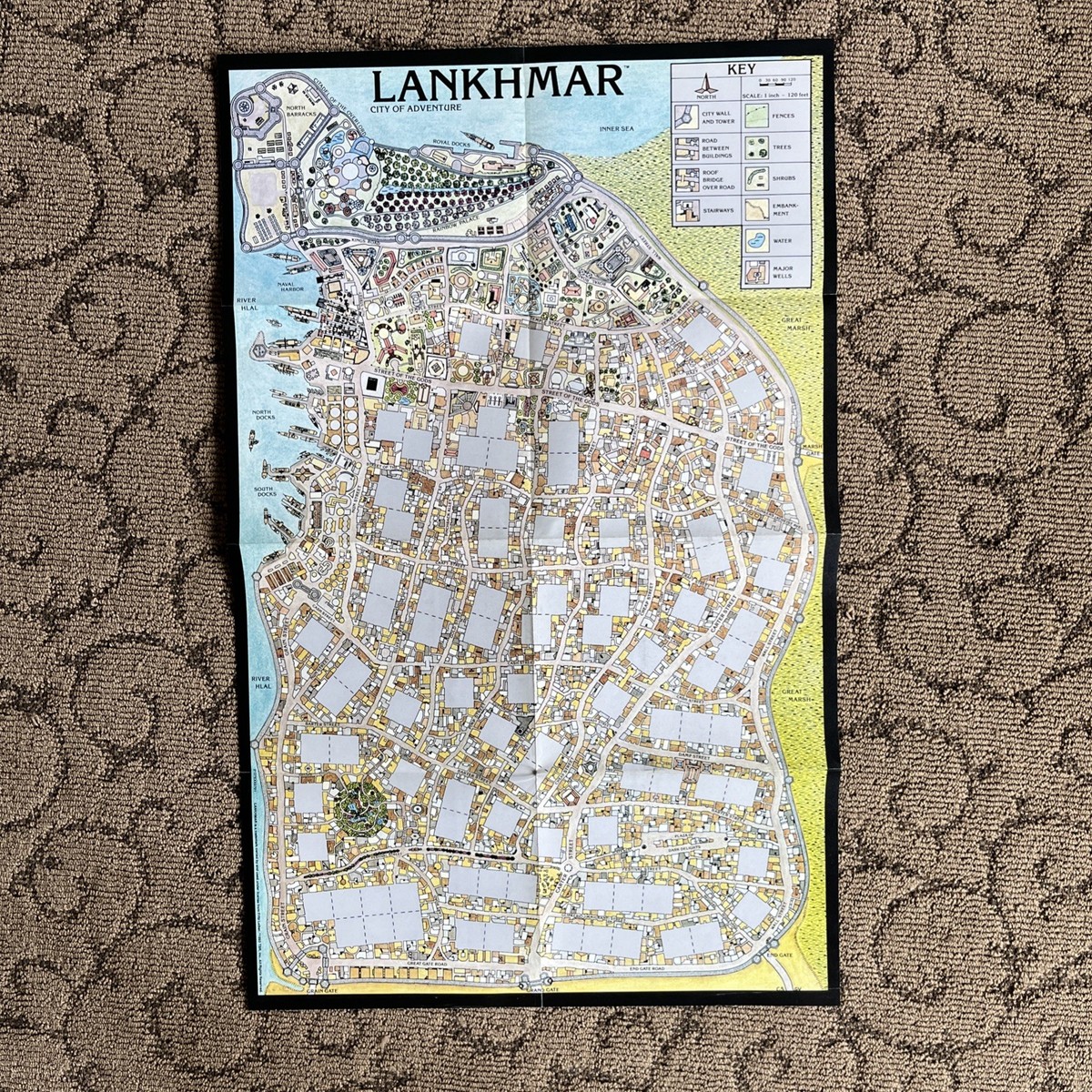 アート・デザイン・音楽 AD&D 2ED lankhmar city of adventure Lankhmar City of Adventure AD&D 2nd Ed TSR 2137 COMPLETE with