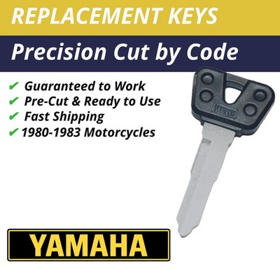 Yamaha Motorcycle Ignition Key Cut to Code Replacement A24422-A34343