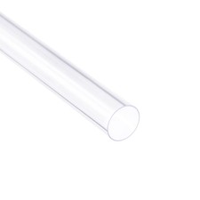 15mm x 16mm x 1.3ft 0.02" Rigid PVC Pipe Clear for DIY Round Tube Tubing,2 Pcs