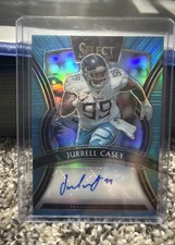 2019 Panini Select - Signatures Jurrell Casey #SP-JC Light Blue Prizm /35 (AU)