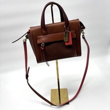 Coach Bleecker Mini Riley 3 Toned Leather Carryall Bag. Read Description