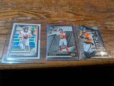 3-card Bo Nix rookie/inserts lot featuring Donruss, Illusions, and Prizm.