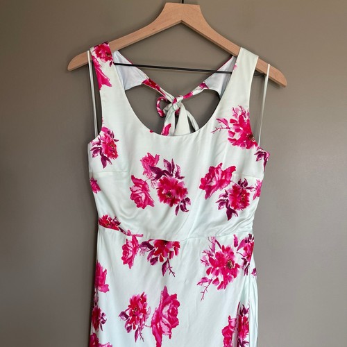 NWT Favorite Daughter The Sunroof Dress Summer Peony Green Pink Maxi Size 4 Sexy - Picture 6 of 22