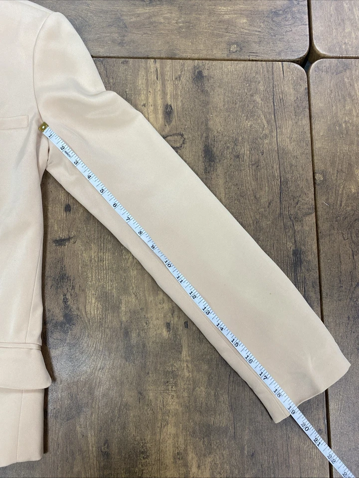 Blazer de seda Haute Hippie para mujer talla 6 hombreras rosa nuevo con etiquetas  Foto 4 de 4