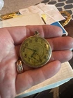 Old Antique Elgin Art Deco  Gold Filled Pocket Watch 17 Jewels