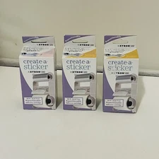 Lot Of 3 Create A Sticker Xyron 150 Refill 20 Feet Repositionable Cartridge