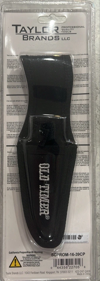 Old Timer Sharpfinger, mango camuflado, hoja negra, funda, nuevo en caja, China, hoja fija Foto 2 de 4