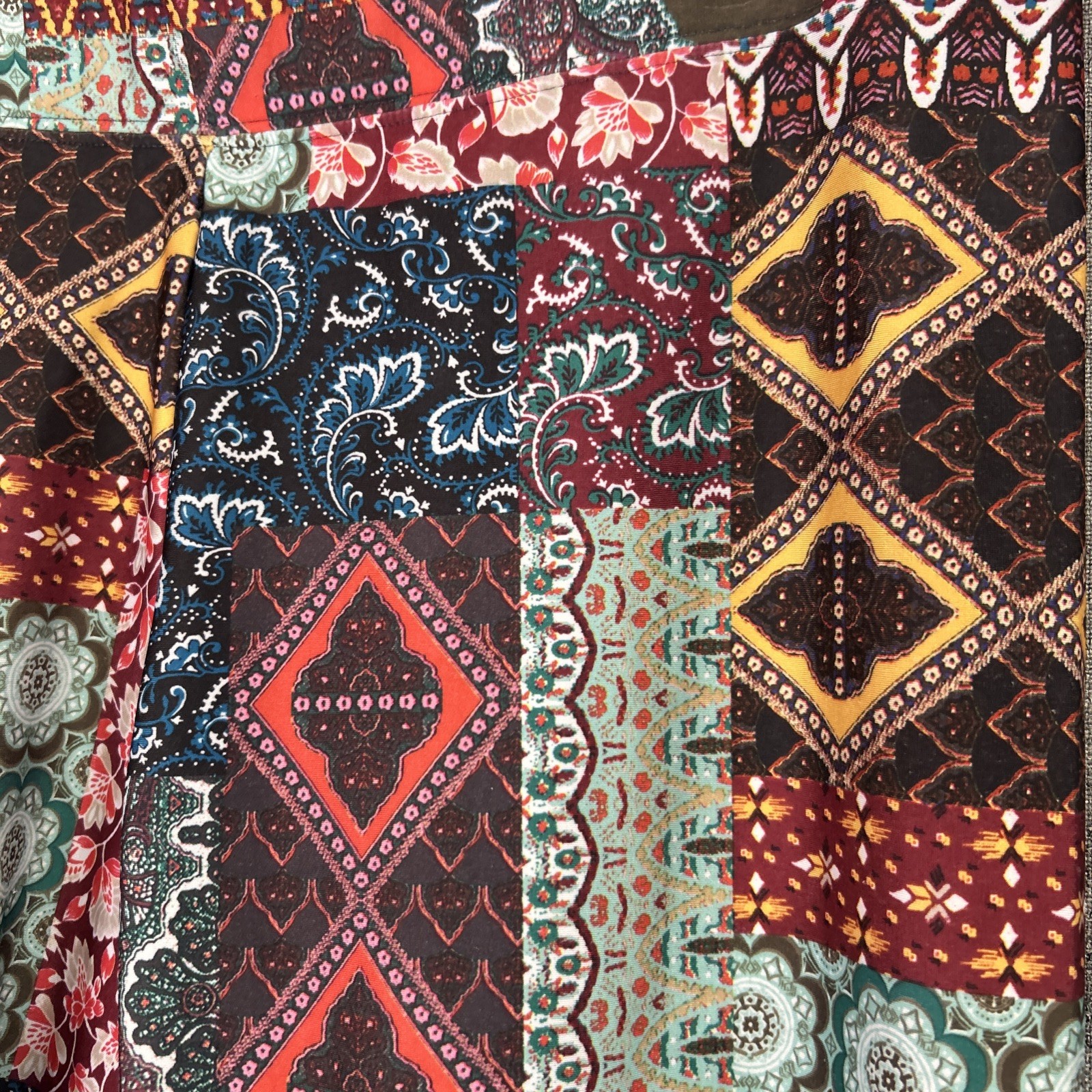 American Eagle Women’s Patchwork Multi Print Legg… - image 3