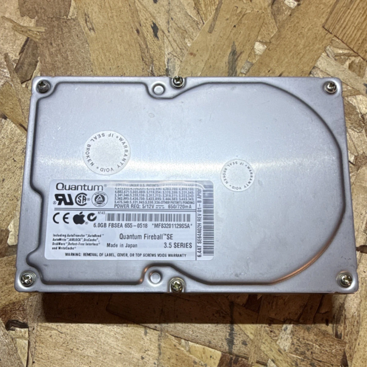 Quantum Internal Hard Disk Drives 6 GB Storage Capacity for sale