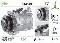 Kompressor Klimaanlage Valeo 813140 FÜR Ford Volvo Klima Kompressor
