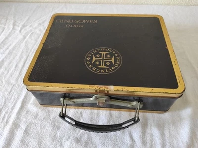 Boîte de rangement en métal, Valise pour 16 Cassettes audio Porto Ramos-Pinto - Photo 1/4