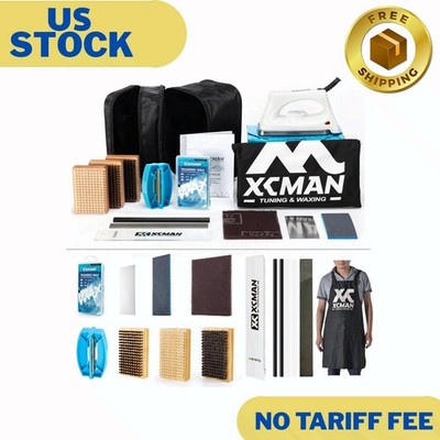 Complete Ski Snowboard Tuning and Waxing Kit with Waxing Iron,Universal Wax