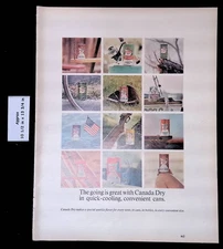1963 Canada Dry Special Flavors For Every Taste Convenient Cans Print Ad 48619