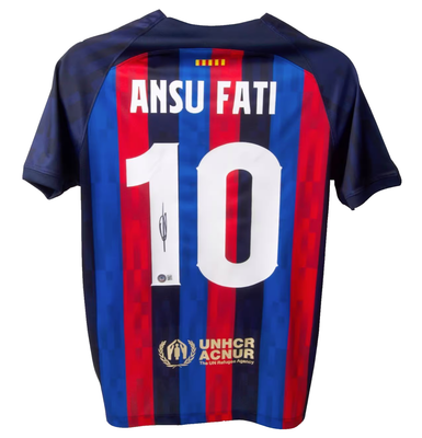 FCバルセロナ ANSU FATI 10番 ユニフォーム Ansu Fati Signed FC Barcelona Home Soccer Jersey #10 with Beckett