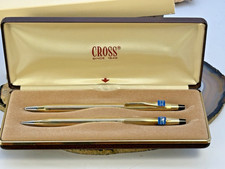 Cross 10K Gold-filled Ballpoint Pen  Pencil Set 4501 w/ Case --1675.26