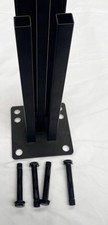 Composite Fencing Steel Base Plate Inc Bolts & Screws x 9