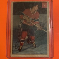 1953-54parkhurst Bert Olmstead #5. Montreal Canadiens