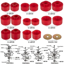 6-116 Body Mount Bushings Kit For 2001-2005 Ford Explorer Sport Trac 2WD/4WD