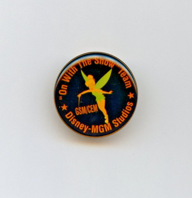 WDW Disney MGM Studios On With the Show Tinker Bell Cast Team Award Pin RARE