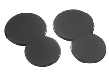 Mainstays Black Carbon Steel Burner Cover, 4 Count
