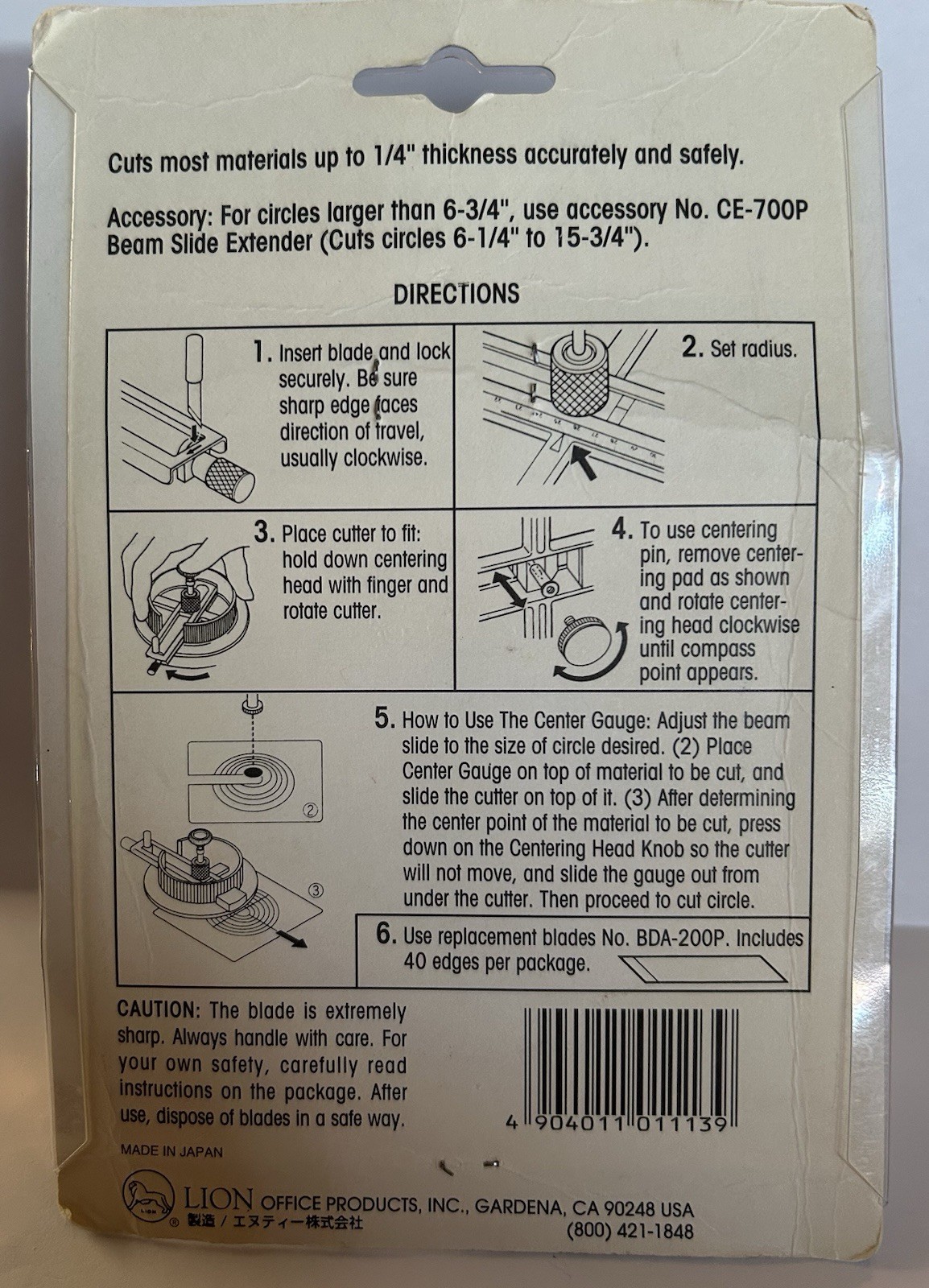 Lion EV-R-Round Circle Cutter - circle cutter