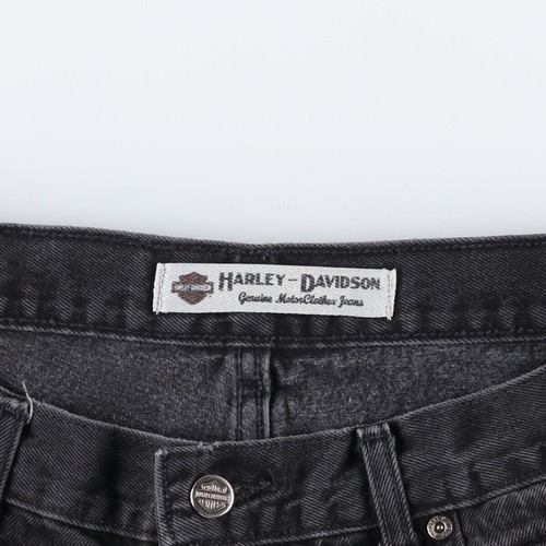 Harley-Davidson Black Denim Straight Denim Pants Men's W34 equivalent / eaa5... - Picture 3 of 9