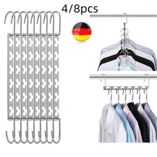 4/8Multibügel Kleiderbügel Platzsparend Multifunktionsbügel Raumwunder Bügel TOP