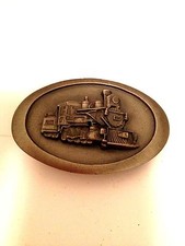 Brass Train Buckle by The Great American Buckle Co Serial No 1230