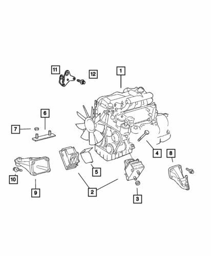 Soporte de motor izquierdo para Mopar Dodge Sprinter 2500 2003-2006 (N/P 5117659AA)